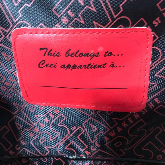 5/$25 Star Wars Lunch Bag Black Red 12x8” Clean 2 Compartments Ice Pack Holder - Picture 7 of 9